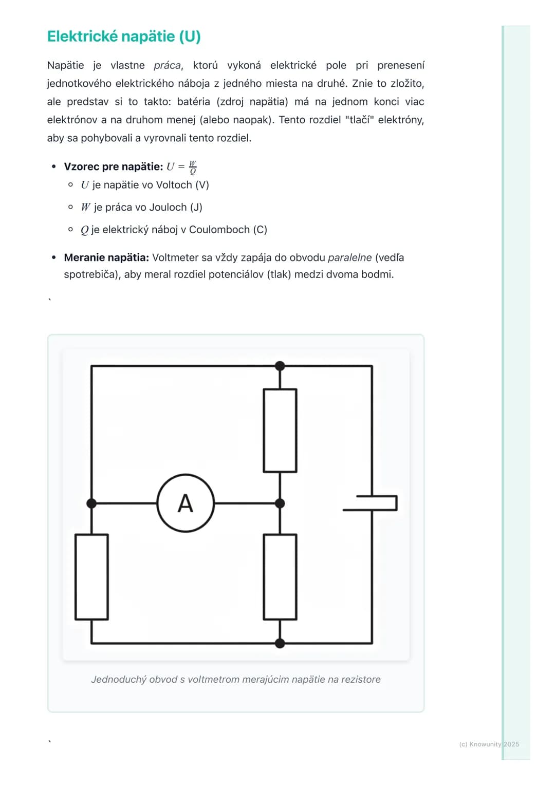 # Elektrické napätie a odpor

1. Prehľad a úvod

Ahoj! Dnes si zopakujeme veľmi dôležité veci z fyziky elektrické napätie a
odpor. Sú to zák
