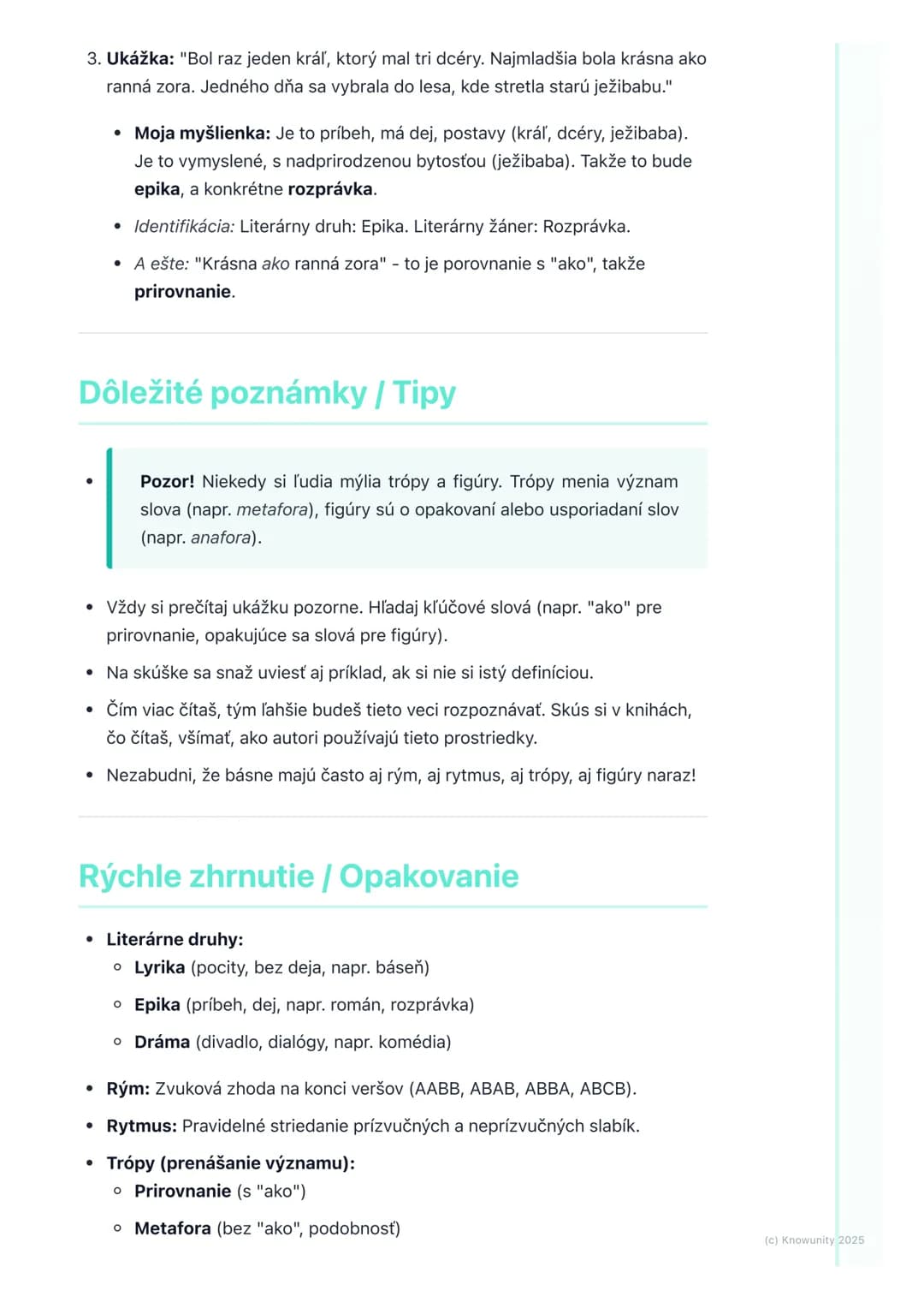 # Opakovanie literárnych
pojmov

Úvod do opakovania literárnych pojmov

Ahojte! Pripravujem si poznámky na písomku z literatúry. Musíme si z