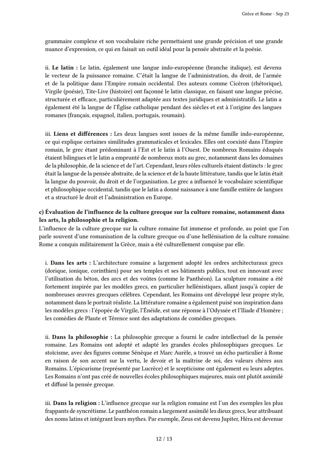 Grèce et Rome

Généré par Knowunity.fr - Sep 23

Description: Cet examen couvre les civilisations grecque et romaine antiques.

Bonne chance