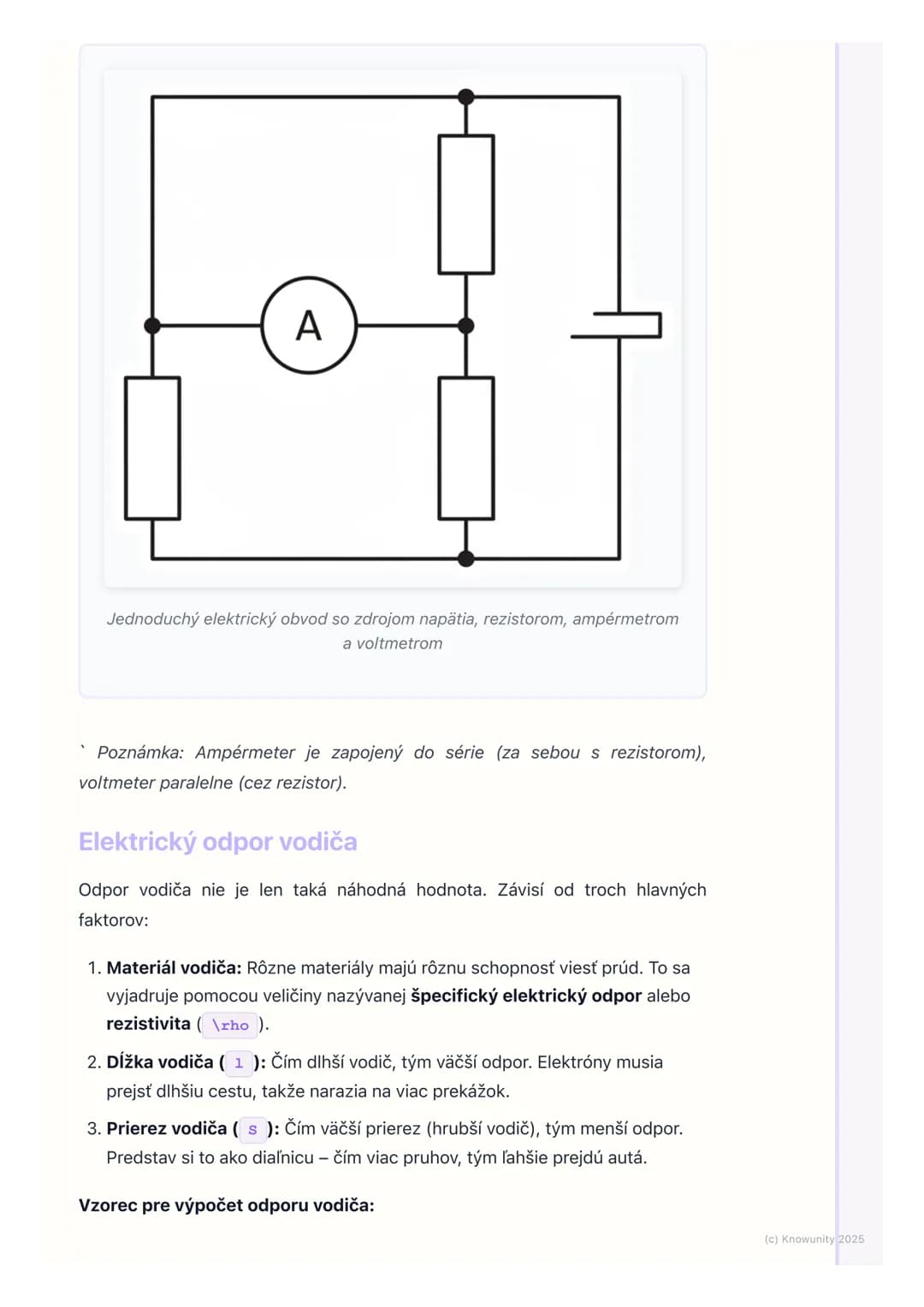 # Ohmov zákon a elektrický
odpor
1. Prehľad a úvod
Dnes sa pozrieme na Ohmov zákon a elektrický odpor, čo sú úplne základné
veci pre pocho