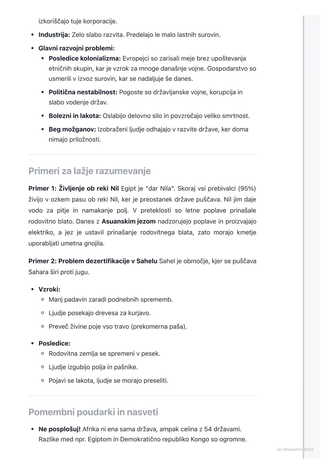 # Afrika
Splošni pregled Afrike
Afrika je druga največja celina na svetu, takoj za Azijo. Leži zelo simetrično
glede na ekvator, zato ima