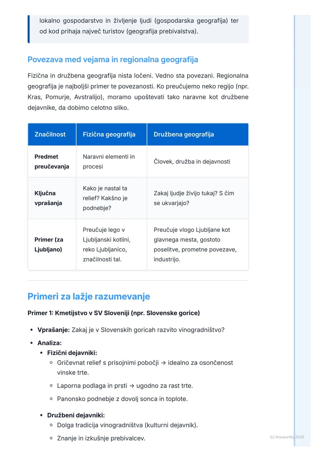 # Kaj je geografija?
Kaj je geografija?
Geografija je veda, ki preučuje Zemljino površje. Ampak to ni samo
opisovanje, kje so kakšne gore