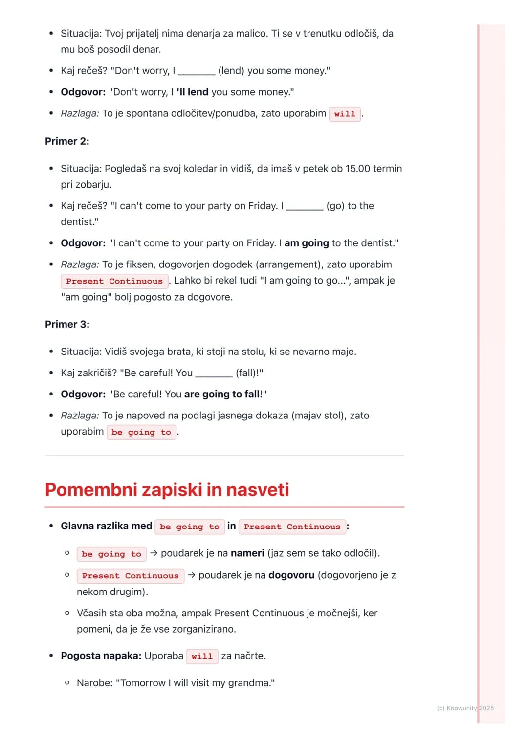 # Prihodnost (različni načini)
Pregled izražanja prihodnosti
V angleščini lahko prihodnost izrazimo na več načinov. Ni samo enega
"praviln